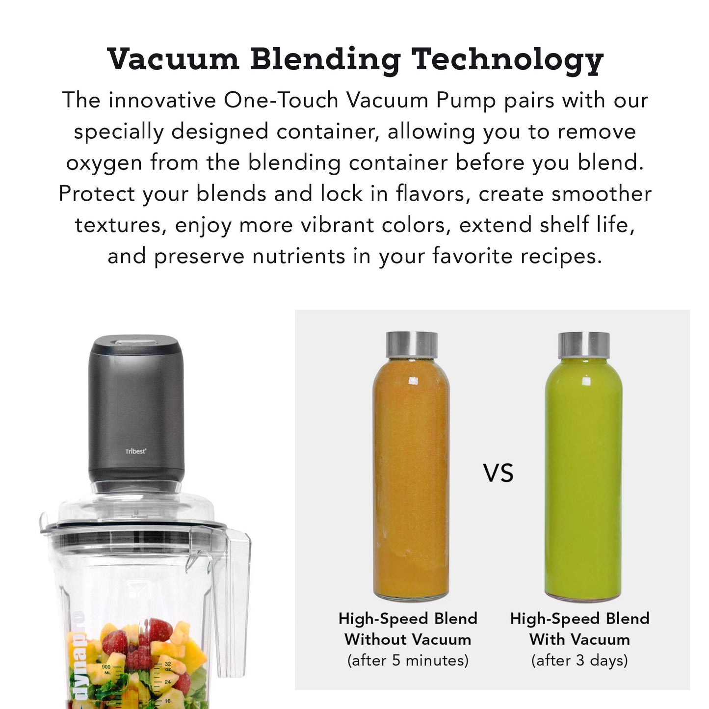 Dynapro® Commercial High-Speed Vacuum Blender by Tribest