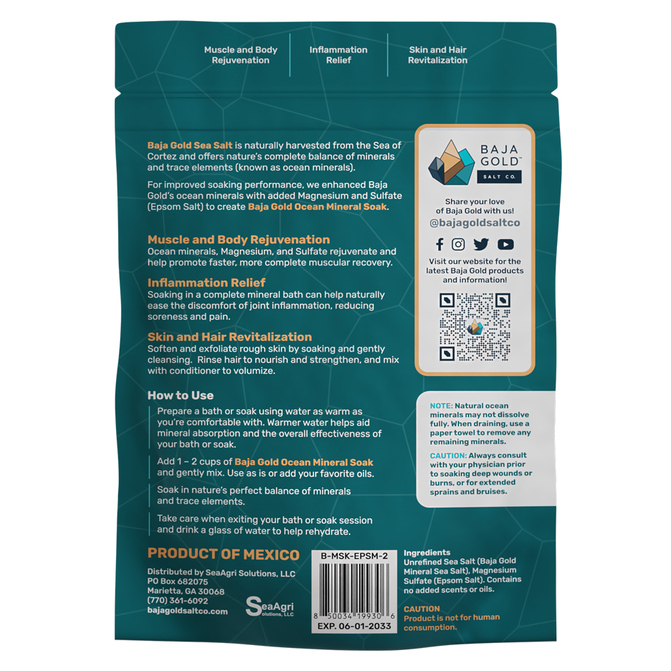 Baja Gold Ocean Mineral Soak by Baja Gold Salt Co.