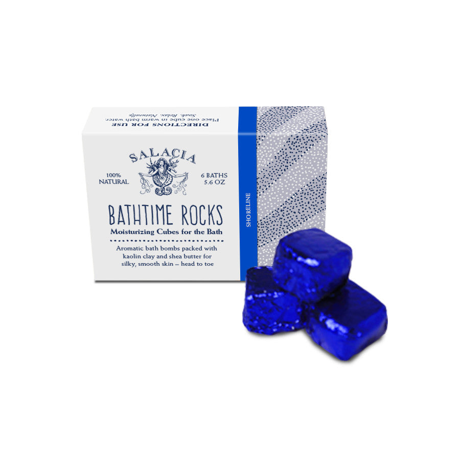 Shoreline BathTime Rocks (Set of 6) by Salacia Salts