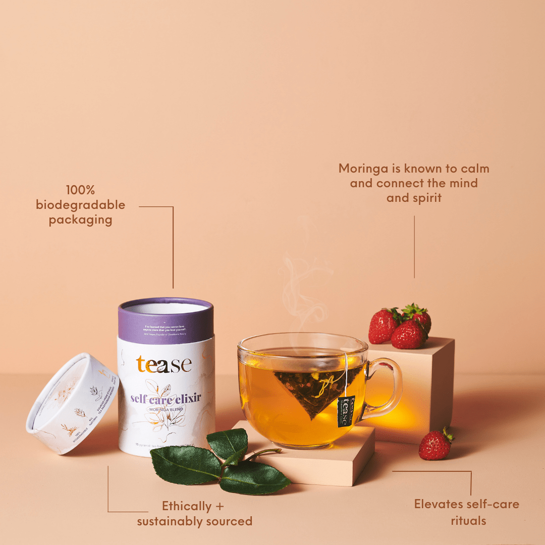 Tease Tea tube-refill > wellness > biodegradable > tea > relaxing tea > stress tea > Ayurvedic Self Care Elixir Self Care Elixir Tea | Meditation Support - Tease Wellness Blends