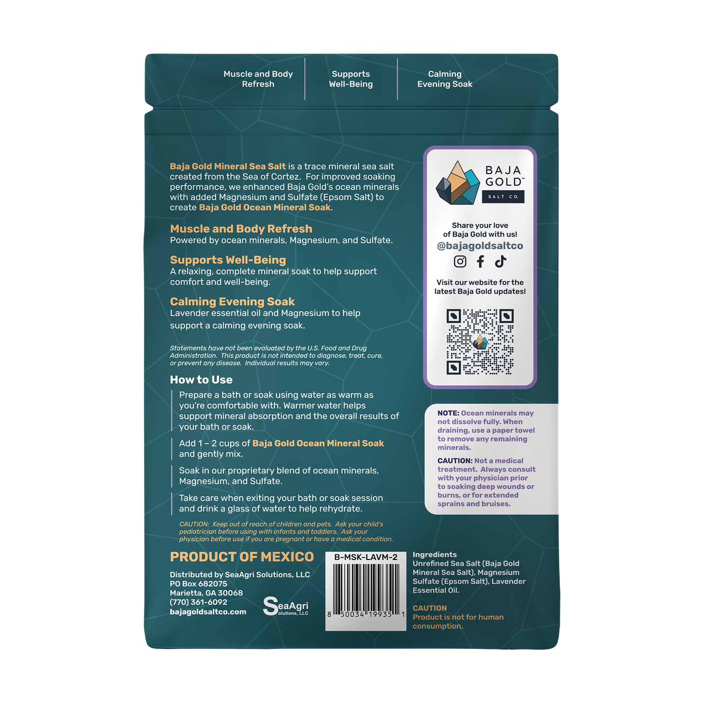Baja Gold Ocean Mineral Soak