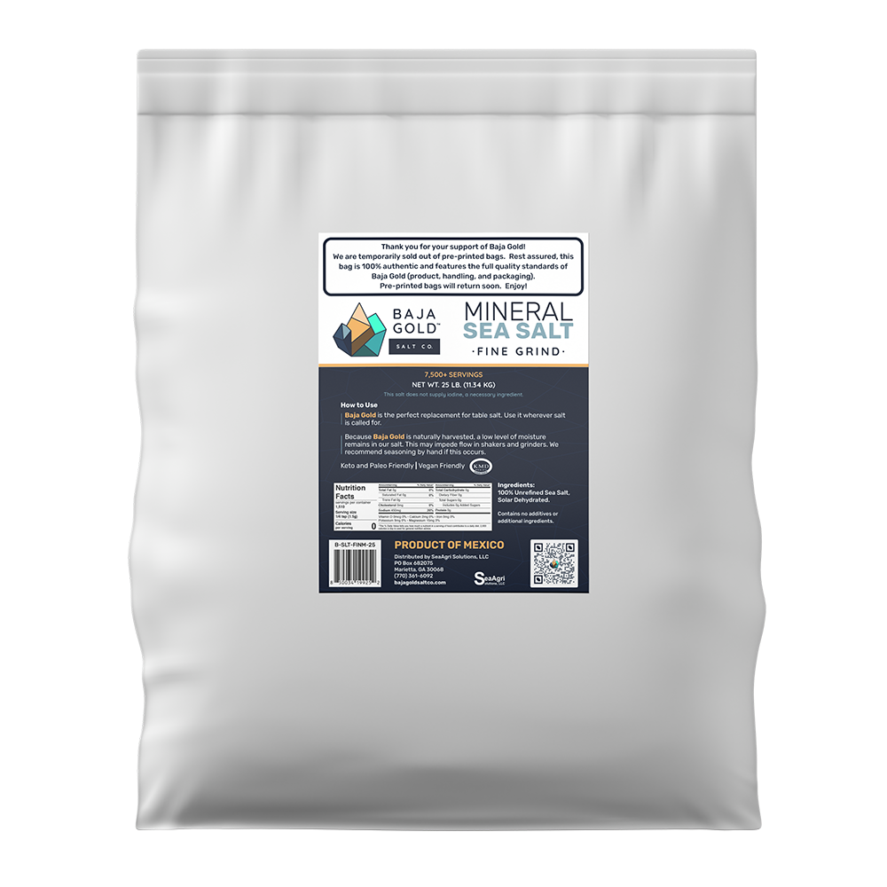 Baja Gold Signature Mineral Sea Salt - Fine Grind by Baja Gold Salt Co.