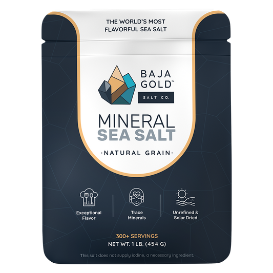 Baja Gold Signature Mineral Sea Salt - Natural Grain Crystals