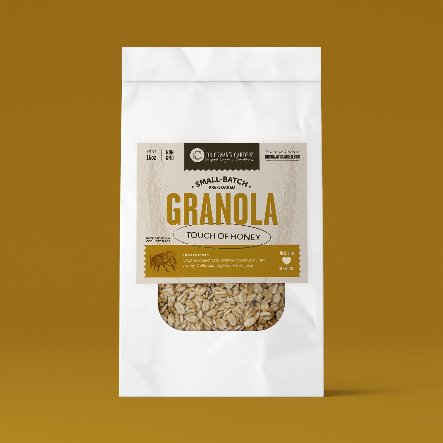 Small-Batch Sprouted Granola – Touch of Honey by Dr. Cowan's Garden