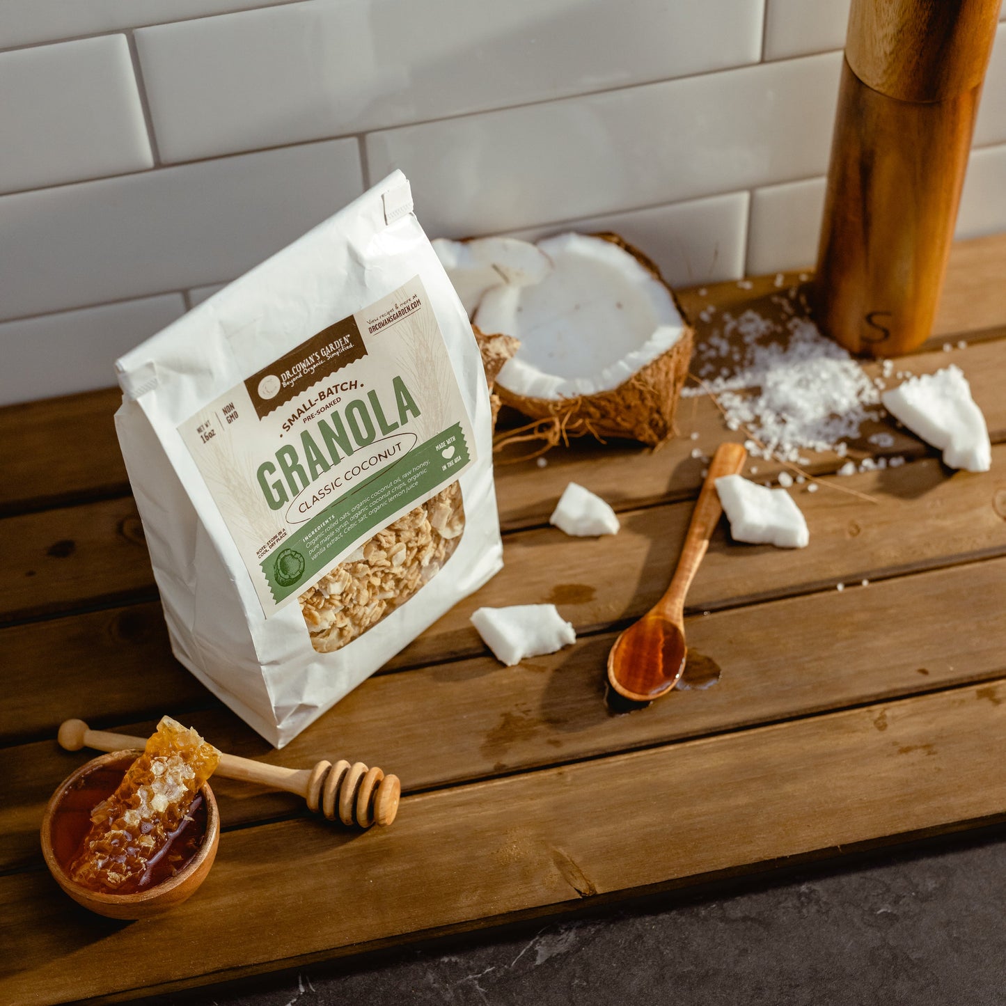Small-Batch Sprouted Granola – Classic Coconut by Dr. Cowan's Garden