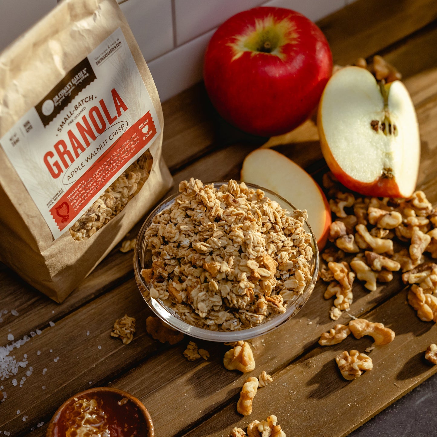 Small-Batch Sprouted Granola – Apple Walnut Crisp by Dr. Cowan's Garden