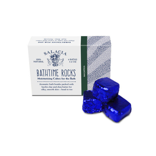 Magnolia BathTime Rocks (Set of 6) by Salacia Salts