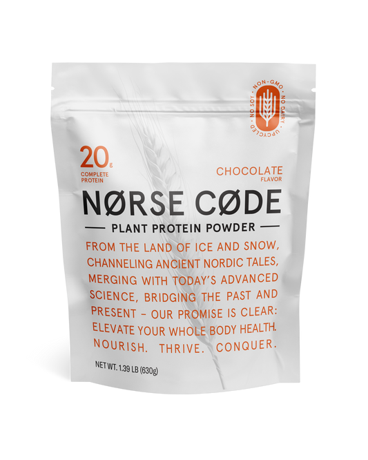 NØRSE CØDE Chocolate Plant Protein Powder: Power Through Your Day, Naturally. by NØRSE CØDE