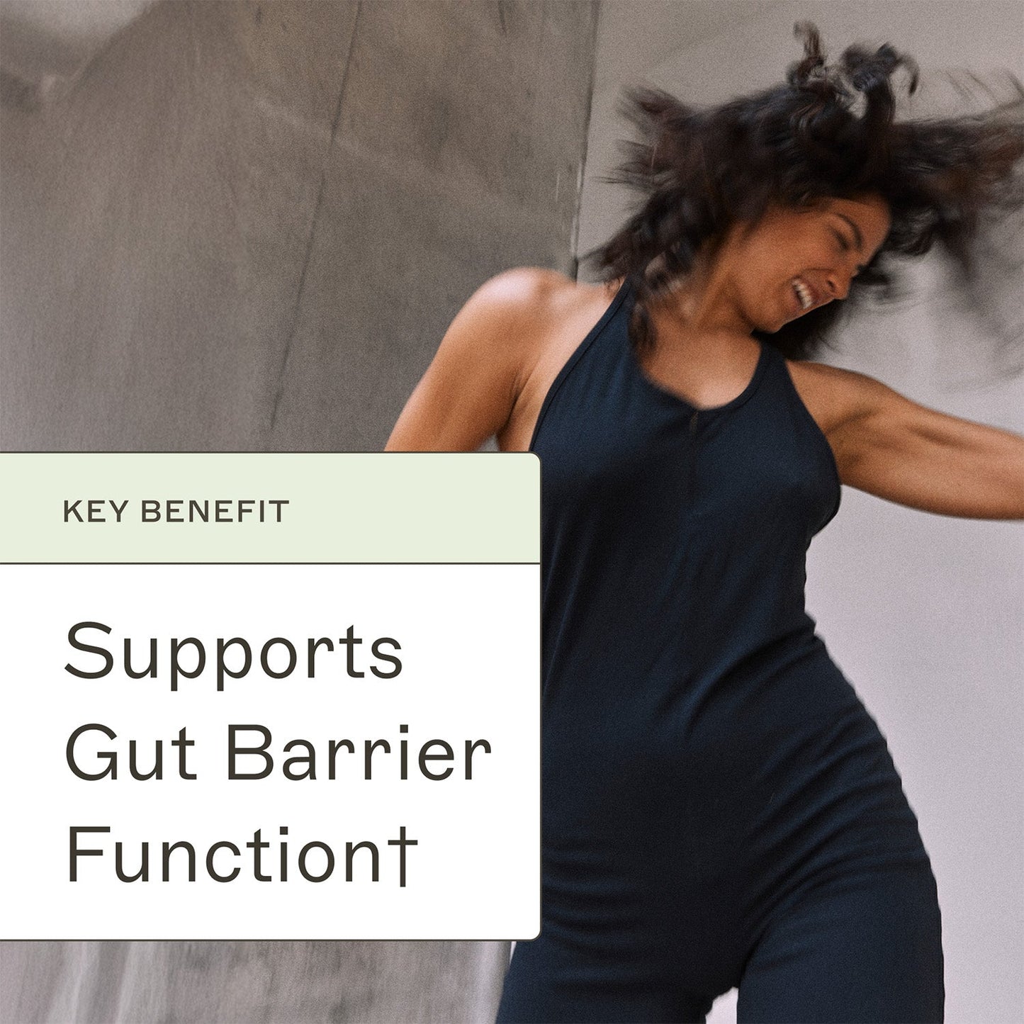 Paleo Protein Mocha Latte key benefit. Supports Gut Barrier Function†. 