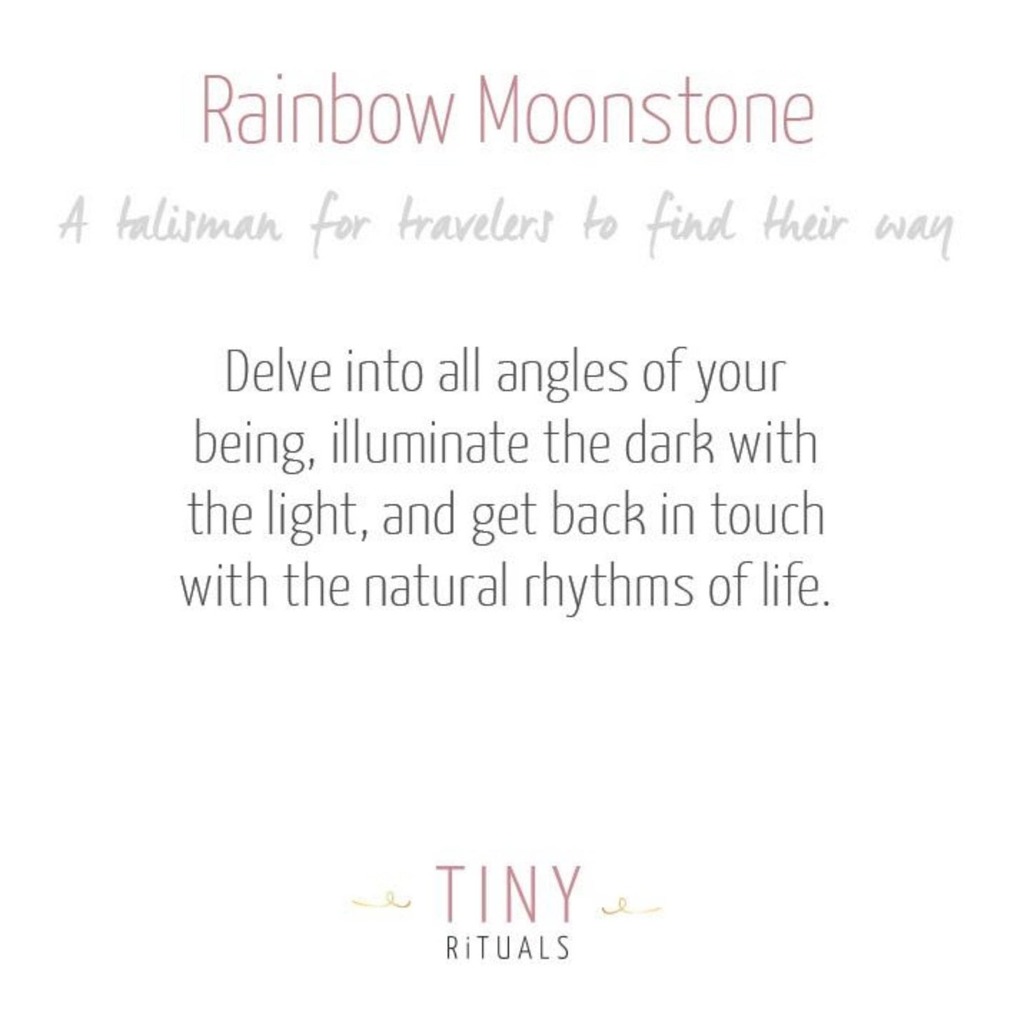 Rainbow Moonstone Worry Stone by Tiny Rituals