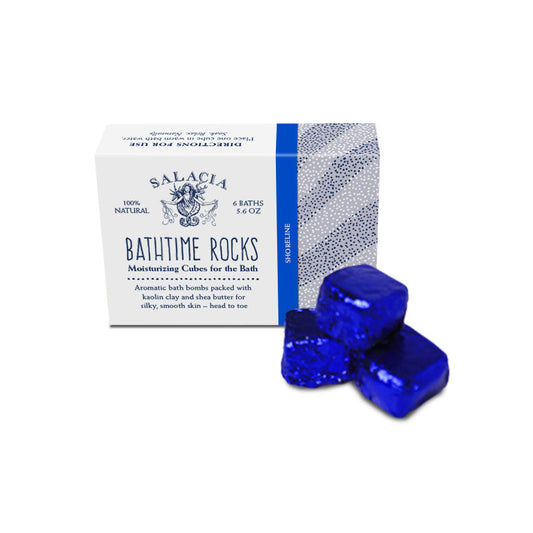 Shoreline BathTime Rocks (Set of 6) by Salacia Salts
