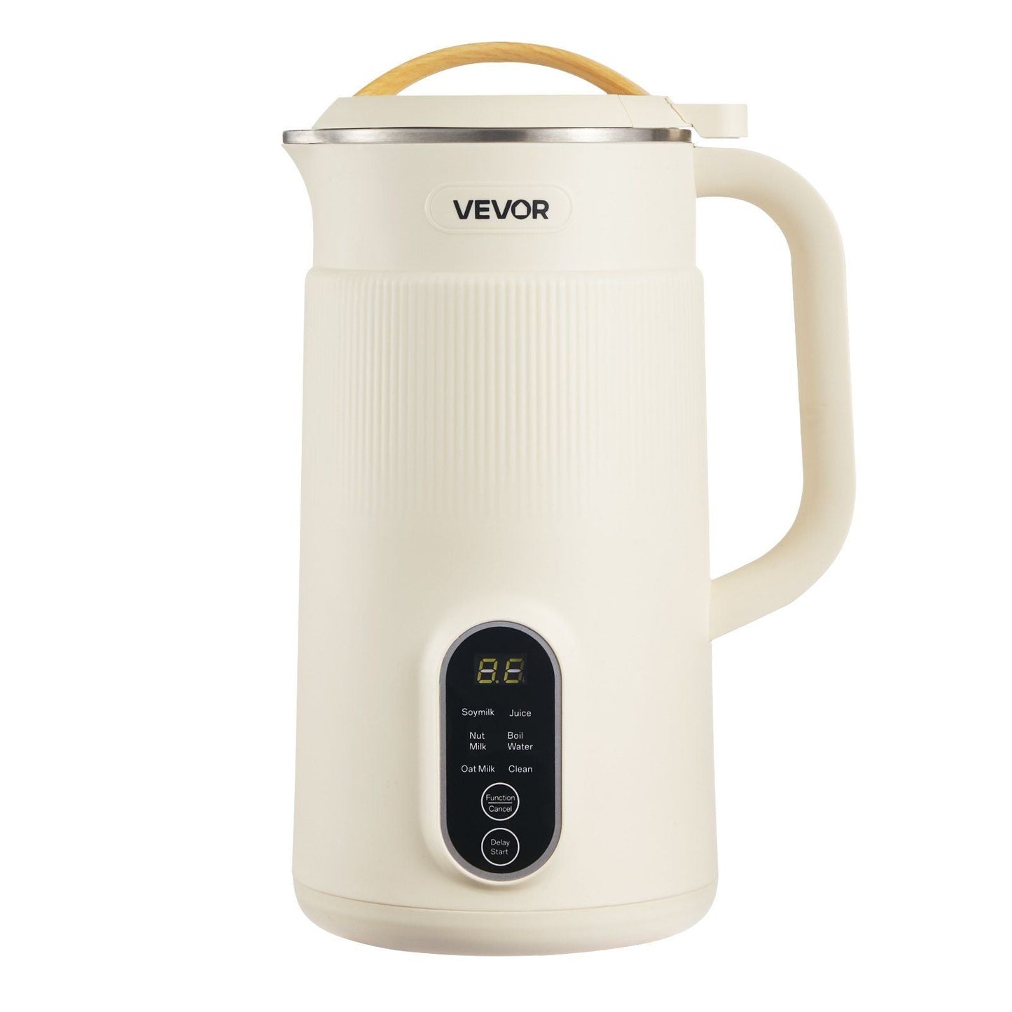 6-in-1 Nut Milk Maker, 20 oz Soy Milk Maker Machine with 6 Blades, for Homemade Oat, Nut, Soy, Juice, Plant-Based and Non Dairy Beverages with High-Temp Self-Cleaning, Boil Water, 12-Hour Delay