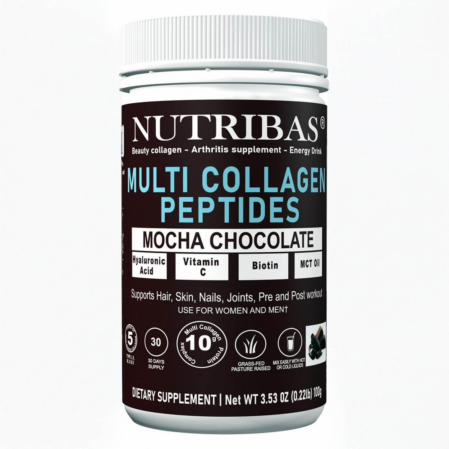 Multi Collagen Peptides Powder for Hair, Skin, Nails & Joint Support